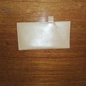 Checkbook Cover, Tan, New